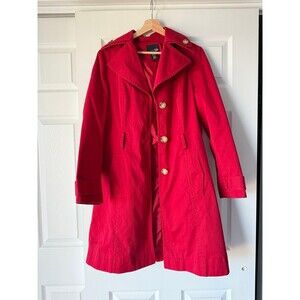 red trench coat